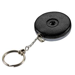Lucky Line Key Bak Chrome/Metal Black Split Key Reel