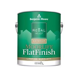 Benjamin Moore Regal Select Flat White Water-Based Paint Exterior 1 gal