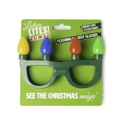 Lotsa Lites LED Multicolor Flashing glasses Light Set 5 in.