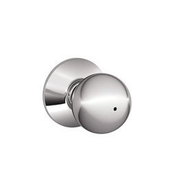 Schlage F Series Bright Chrome Zinc Privacy Knob