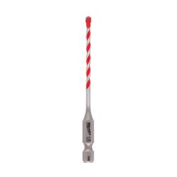 Milwaukee Shockwave 1/8 in. X 3-1/2 in. L Carbide Hammer Drill Bit Hex Shank 1 pc