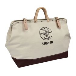 Klein Tools 6 in. W X 14 in. H Canvas Tool Bag Beige 1 pc