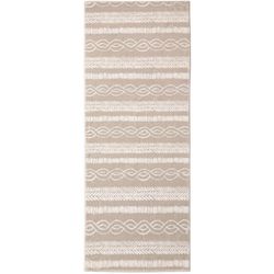 Cozy Living 21 in. W X 54 in. L Tan Casual Living Polyester Accent Rug