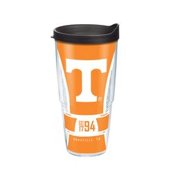 Tervis Collegiate 24 oz Tennessee Volunteers Spirit Multicolored BPA Free Tumbler with Lid