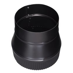 Imperial 5 in. D X 6 in. D Galvanized Steel Stove Pipe Increaser