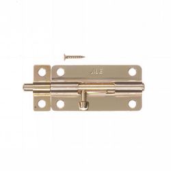 Ace 4 in. L Brass-Plated Steel Barrel Bolt 1 pk