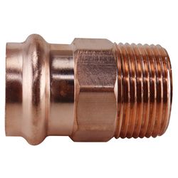 Pressfast 1 in. Press each X 1 in. D MNPT each Copper Adapter