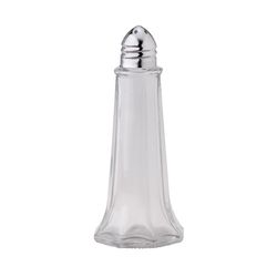 HIC Kitchen Glass/Stainless Steel Salt & Pepper Shaker