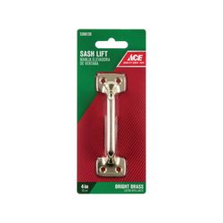 Ace 4 in. L Bright Brass Universal Sash Lift Handle 1 pk