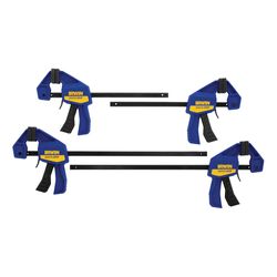 Irwin Quick-Grip 3 in. D Quick-Release Bar Clamp 140 lb 4 pc