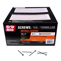 Grip-Rite No. 6 wire X 2 in. L Phillips Coarse Drywall Screws 3500 pk