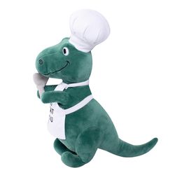 Pet Shop by Fringe Studio For Dog Green/White Plush King of the Grill Dog Toy 1 pk
