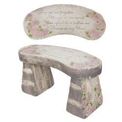 Alpine White Resin Frame Bench