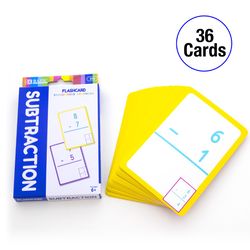 Bazic Products Subtraction Flash Cards White 36 pc