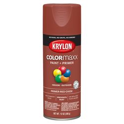 Krylon ColorMaxx Primer Red Oxide Paint + Primer Spray Paint 12 oz