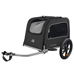 Retrospec Rover Waggin Fabric/Steel Pet Trailer 50 lb Black