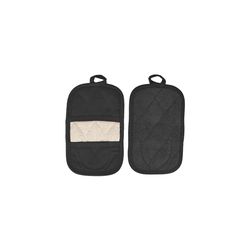 Ritz Royale Black Solid Cotton Pocket Oven Mitt