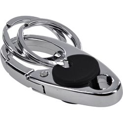 HILLMAN Metal Silver Split Key Clip