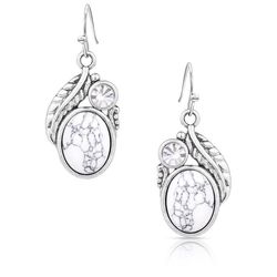 Montana Silversmiths Women's Sparking Halo Silver Earrings