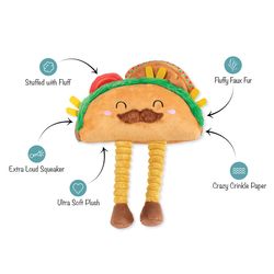 Pet Shop by Fringe Studio For Dog Multicolored Plush Spicy Sidekick Dog Toy