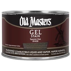 Old Masters Semi-Transparent Spanish Oak Oil-Based Alkyd Gel Stain 1 pt