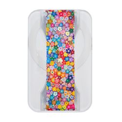 LoveHandle Assorted Clear Colorful Daisies Cell Phone Grip For All Mobile Devices 0.31 ft. L