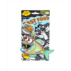 Fuzzu Fast Food For Cat Multicolored Fish and Taco Catnip Toy One Size 1 pk