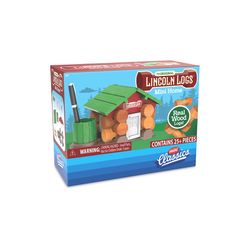 Lincoln Logs Mini Classics Mini Home Building Set Multicolored 25 pc