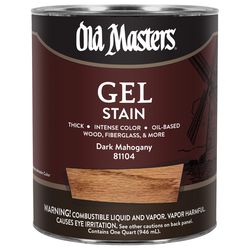 Old Masters Semi-Transparent Dark Mahogany Oil-Based Alkyd Gel Stain 1 qt