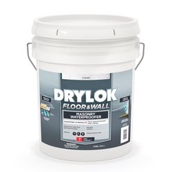Drylok Floor and Wall High-Gloss Clear Water-Based Latex Masonry Waterproof Sealer 5 gal