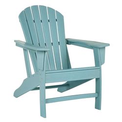 Signature Design by Ashley Sundown Treasure Turquoise HDPE Frame Slat Armchair