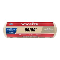 Wooster 50/50 Lambswool Polyester 9 in. W X 1/2 in. Paint Roller Cover 1 pk