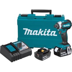 Makita 18V LXT 1/4 in. Cordless Brushless Impact Driver Kit (Battery & Charger)