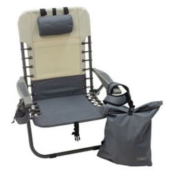 RIO Brands Gray Hi-Back Backpack Chair