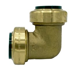 Redigrip Push to Connect 3/4 in. Push X 3/4 in. D Push Brass 90 Degree Elbow