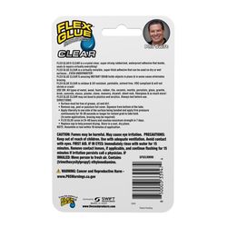 Flex Seal Family of Products Flex Glue Mini Super Strength Rubber Clear Adhesive 0.6 fl. oz.