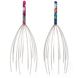 Kikkerland Assorted Nature Head Massager 1 pk