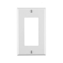 Leviton Decora White 1 gang Thermoset Plastic Decorator Wall Plate 10 pk