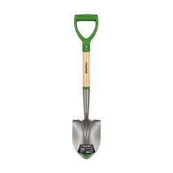 Truper 27 in. Steel Round Utility Shovel Wood Handle