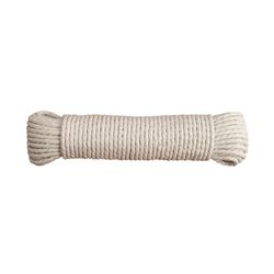 Koch Industries 9/64 in. D X 48 ft. L Natural Solid Braided Cotton Clothesline Rope