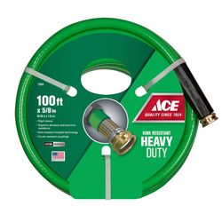 Ace Heavy Duty 5/8 in. D X 100 ft. L Heavy Duty Professional Grade Flexible Garden Hose