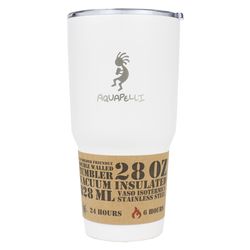 Aquapelli 28 oz White BPA Free Vacuum Insulated Tumbler