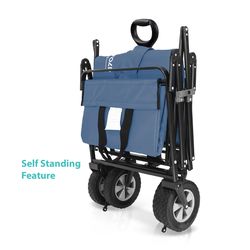 WonderFold Outdoor S-Series Polyester Fabric Folding Utility Wagon 150 lb. cap.