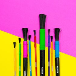 Bazic Products Round Artist Paint Brush Set