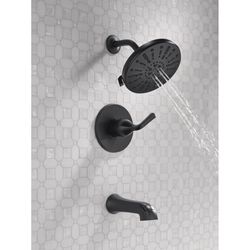 Delta Dallace 1-Handle Matte Black Tub and Shower Faucet