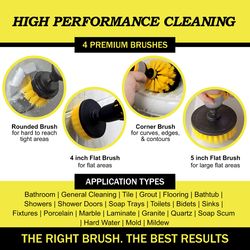 Drillbrush 5 in. W Medium Bristle Metal Handle Drill Brush Set