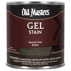 Old Masters Semi-Transparent Spanish Oak Oil-Based Alkyd Gel Stain 1/2 pt
