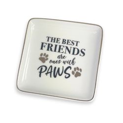Trinket Dishes Paws Tray Ceramic 1 pk