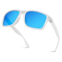 WearMe Pro Sunglasses Clear Frame Blue Lens