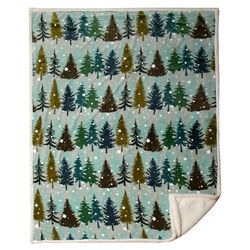 Carstens Inc 68 in. H X 54 in. L Multicolored Polyester Plush Throw Blanket